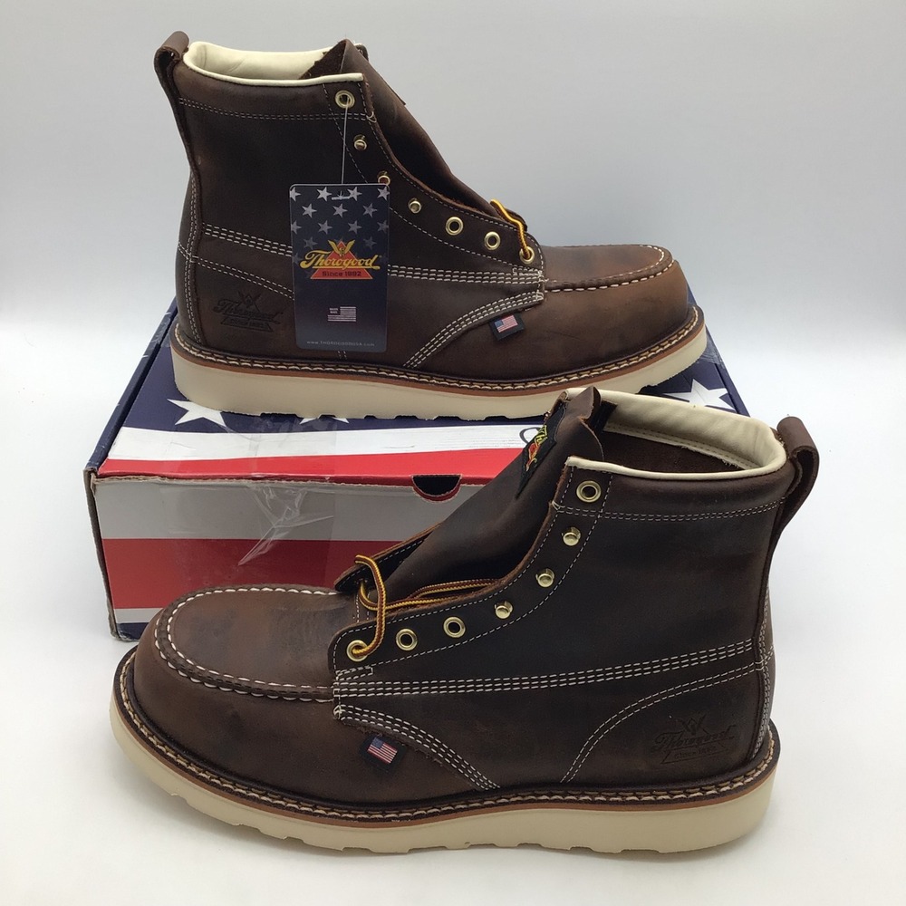 Thorogood Mens Size 11 804-4575 Heritage 6" Steel Toe Boot Crazy Horse Brown NEW